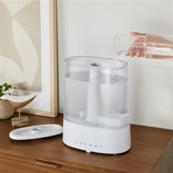 アイリスオーヤマ 上給水超音波ハイブリッド加湿器[550ml/h/ホワイト