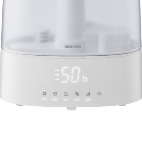 アイリスオーヤマ 上給水超音波ハイブリッド加湿器[550ml/h/ホワイト