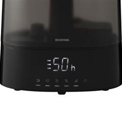 アイリスオーヤマ 上給水超音波ハイブリッド加湿器[550ml/h/ブラック
