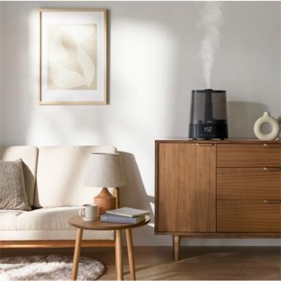 アイリスオーヤマ 上給水超音波ハイブリッド加湿器[550ml/h/ブラック