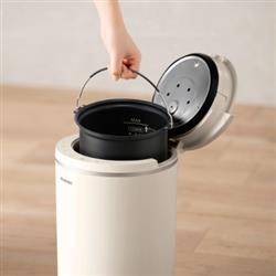 アイリスオーヤマ スチーム式加湿器 400ml 丸洗い モカ KHM-MHU401-C