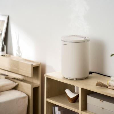 アイリスオーヤマ スチーム式加湿器 400ml 丸洗い モカ KHM-MHU401-C