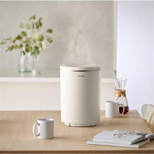 アイリスオーヤマ スチーム式加湿器 600ml 丸洗い モカ KHM-MHU601-C