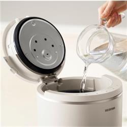 アイリスオーヤマ スチーム式加湿器 600ml 丸洗い モカ KHM-MHU601-C