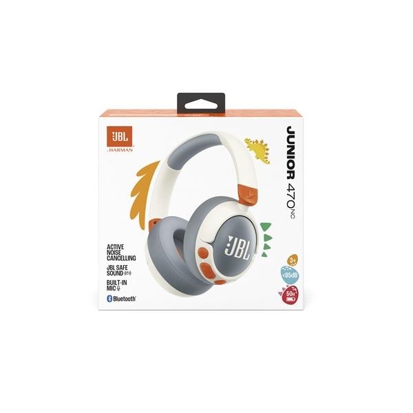 【美品】JBL JUNIOR 470NC ワイヤレスヘッドホン JBL Junior 470NC ブルー ノイズキャンセリング搭載 子ども用