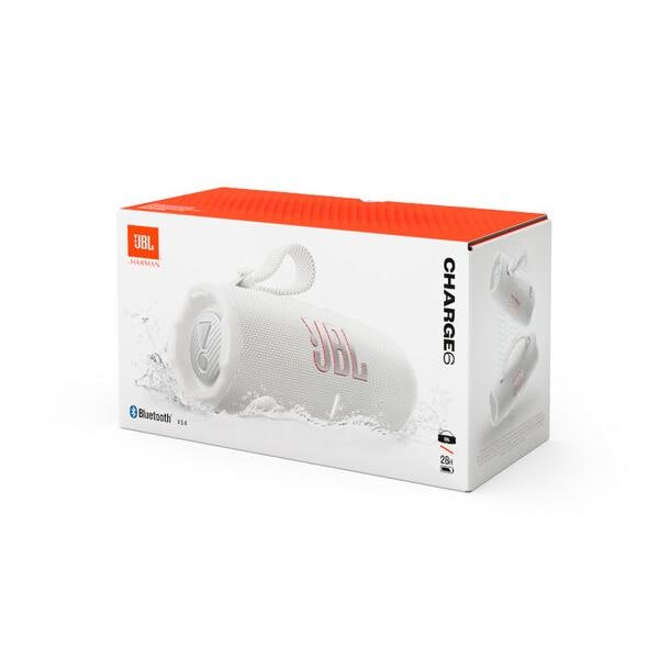 JBL ポータブルワイヤレススピーカー CHARGE6 Bluetooth 防水 ホワイト