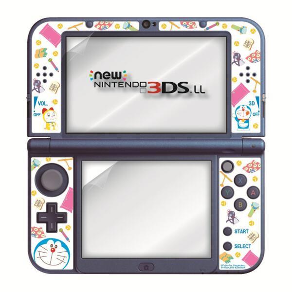 MAXGAMES REDG-04DR 【3DS】 Newニンテンドー3DS LL専用 液晶保護フィルムデコレーションシール付 ドラえもん(ひみつ道具)  ノジマオンライン