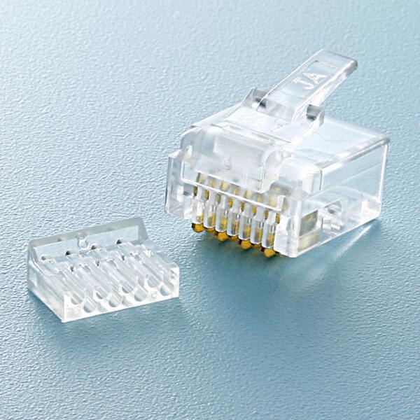 SANWA SUPPLY ADT-RJ45-100AN RJ-45コネクタ CAT5e単線用・アルタネート方式 100個入り | ノジマオンライン