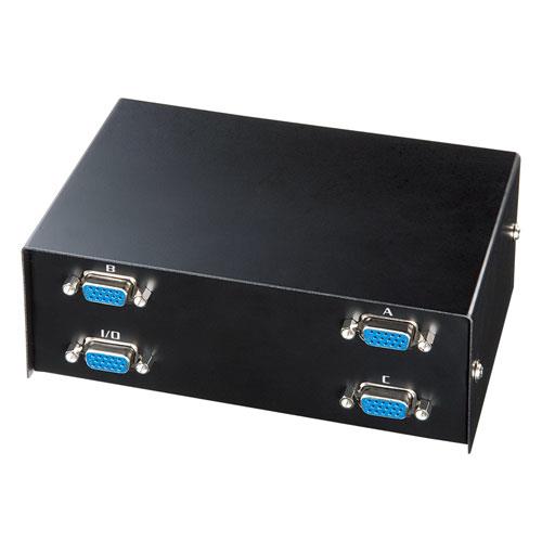 サンワサプライ ディスプレイ切替器(ミニD-sub(HD)15pin用)・4回路 SW-EV4N2 ブラック サンワサプライ ディスプレイ切替器（ミニD-sub（HD）15pin用・3回路