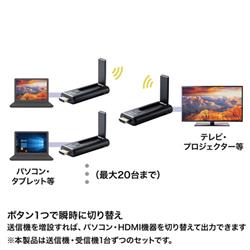 サンワサプライ ワイヤレスHDMIエクステンダー VGA-EXWHD9 | ノジマ