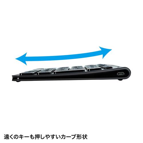 サンワサプライ Bluetoothスリムキーボード（ブラック） SKB-BT32BK
