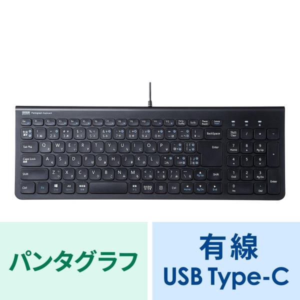 サンワサプライ USB Type-Cスリムキーボード SKB-SL31CBK | ノジマ