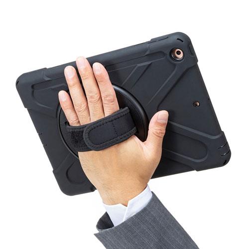 サンワサプライ iPad 10.2インチ 前面保護フィルター付耐衝撃ケース