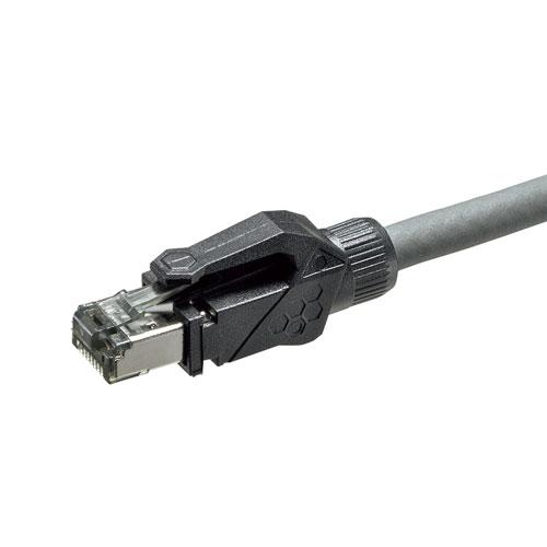 サンワサプライ LANケーブル 【カテゴリ6A/STPケーブル/耐熱