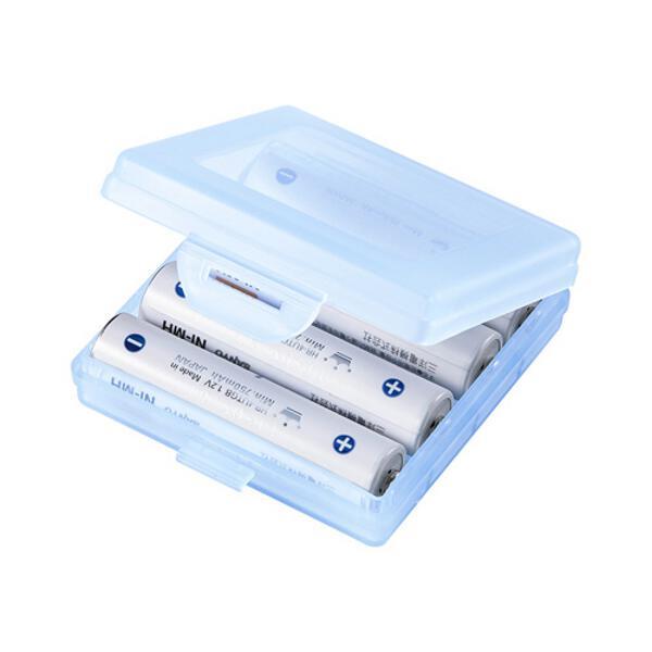 サンワサプライ 電池ケース 単4形用2個セット ブルー DG-BT4BLN