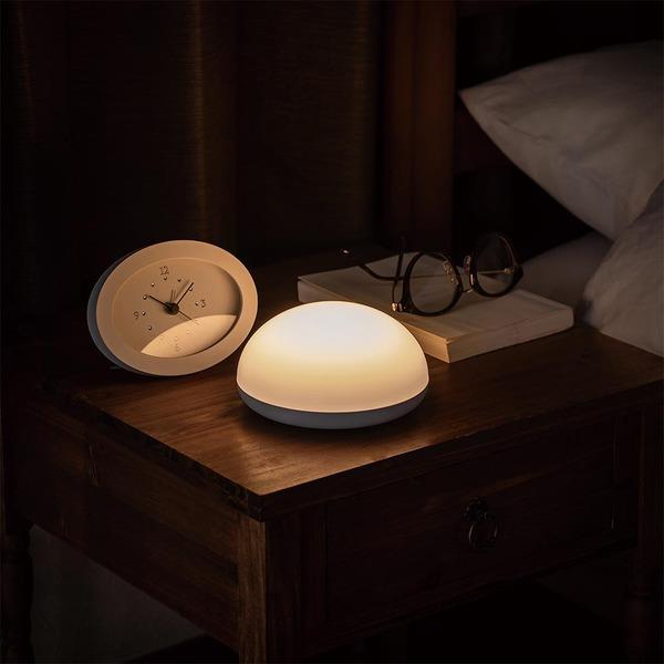 オーム電機 LEDプッシュランプ 140lm USB充電式 フック付 3段階調光 TT