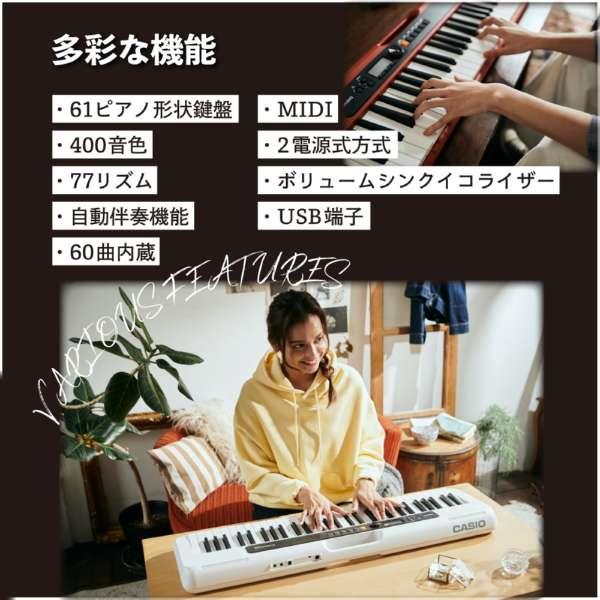 【状態良好】CASIO CT-S200WE 電子キーボード + 新品電池セット Amazon | カシオ（CASIO）電子キーボード Casiotone CT-S200BK
