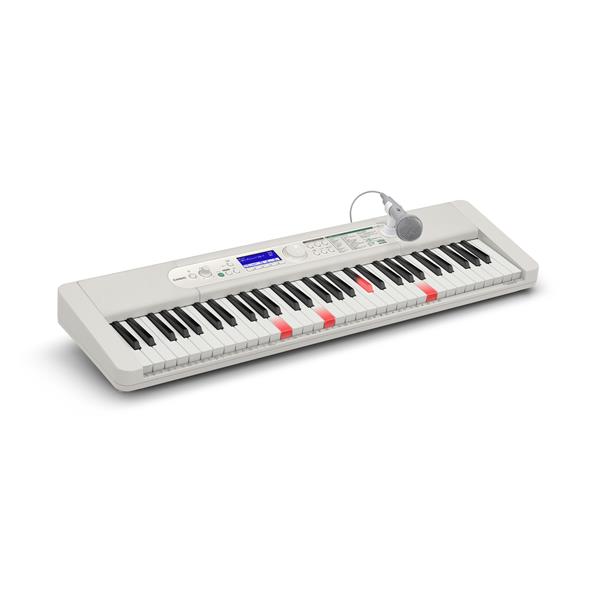 CASIO LK-530 光ナビゲーションキーボード【200曲内蔵/らくらくモード/ステップアップレッスン/マイク付/Bluetooth対応/ホワイト×グリーン】  | ノジマオンライン