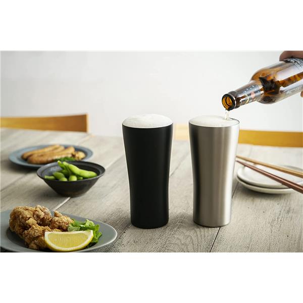 ピーコック おうち居酒屋 ビア タンブラー【 0.42L/ブラック】 ATD-42