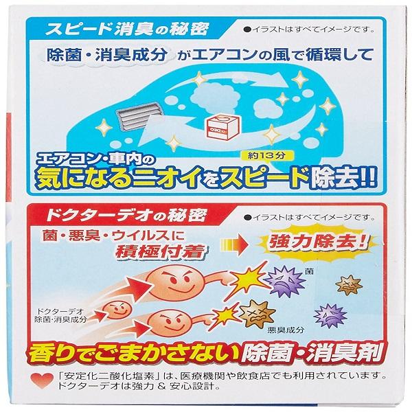 Carmate D218 車用 消臭剤 ドクターデオ Dr Deo スチーム 循環タイプ大型 無香 安定化二酸化塩素 内容量40ml ノジマオンライン