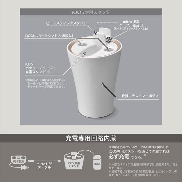 カーメイト iQOS専用スタンド ホワイト DZ430 | ノジマオンライン