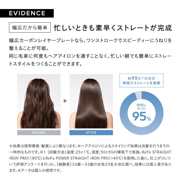 MTG ヘアアイロン ReFa POWER STRAIGHT IRON ブラック RE-CA-03A