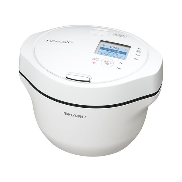 SHARP KN-HW16G-W HEALSIO ホットクック 水なし自動調理鍋（1.6L 