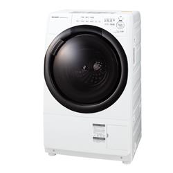 SHARP ES-S7H-WR ドラム式洗濯乾燥機[プラズマクラスター]【洗濯7.0kg