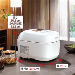 生活家電 冷蔵庫 炊飯器[炎舞炊き 豪炎かまど釜]【4合/圧力IH/絹白】 NWUS07-WZ