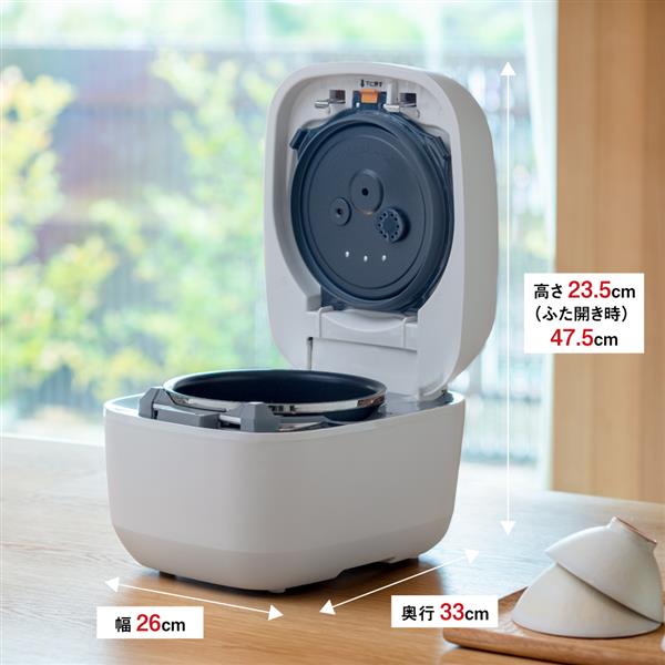 ZOJIRUSHI NW FA WZ 圧力IH炊飯ジャー炎舞炊き.5合/絹白/豪炎