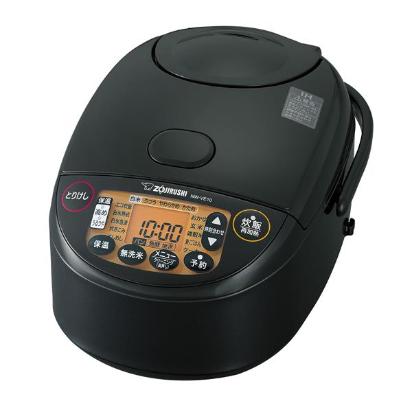 ZOJIRUSHI NW-VE10-BA IH炊飯ジャー【豪熱沸とうIH/5.5合/黒まる厚釜 ...