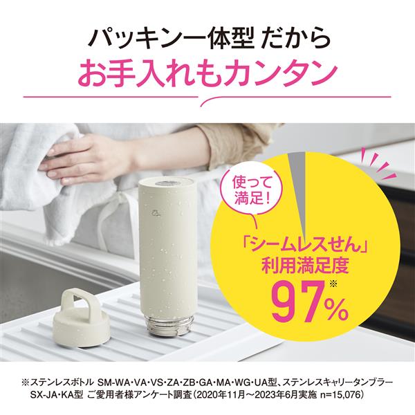 ZOJIRUSHI SM-RS50-GA ステンレスマグ【シームレスせん/食洗機