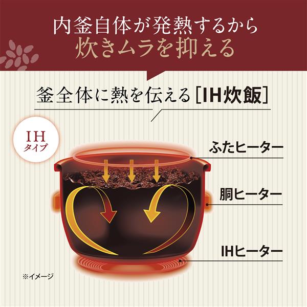 ZOJIRUSHI NWQA18-BA IH炊飯ジャー 極め炊き 1升 ブラック