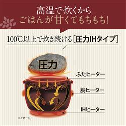 象印 圧力IH炊飯ジャー（極め炊き）［5.5合/スレートブラック