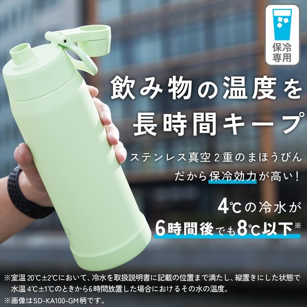 象印 ステンレスクールボトル 1000ml シームレスせん アクアブルー