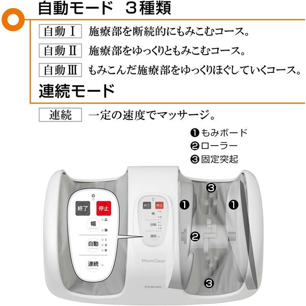 THRIVE MD-4255 フットマッサージャー もみギア【3種類の自動 THRIVE MD-4255 フットマッサージャー もみギア【3種類の自動