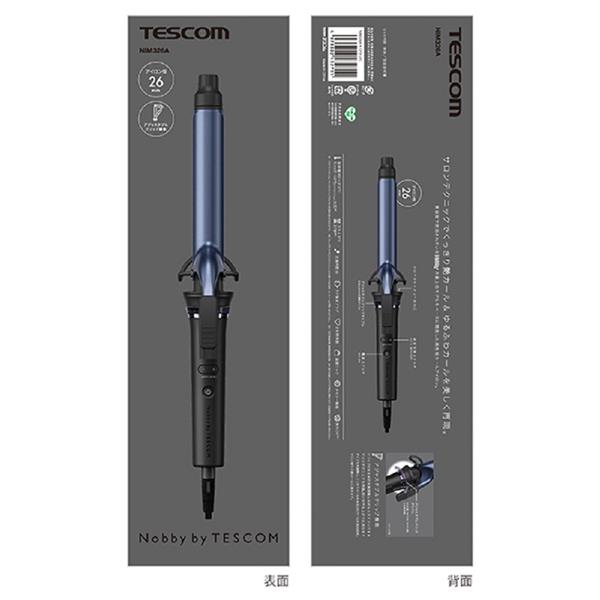 TESCOM NIM326A-K プロフェッショナルプロテクトイオンカールアイロン【26mm径/プロテクトイオン/アジャスタブルクリップダイヤル/海外対応/ブラック】  | ノジマオンライン