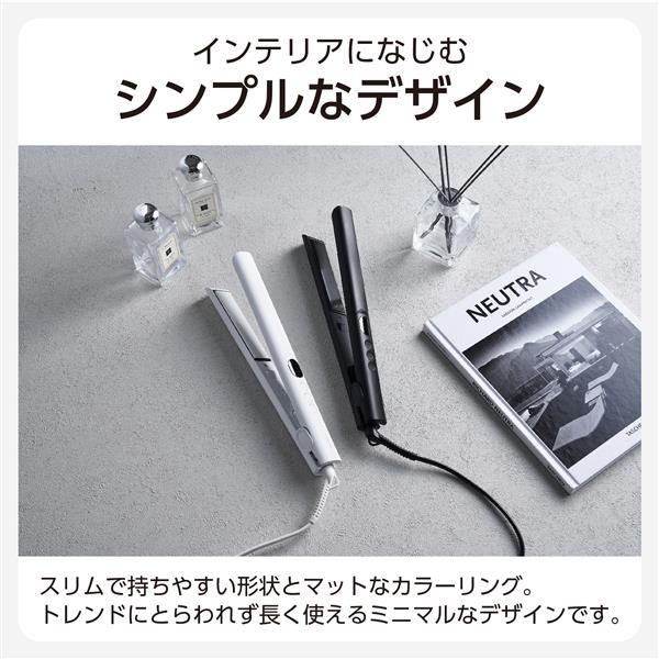 テスコム ストレート ヘアアイロン 15mm ロングプレート ホワイト