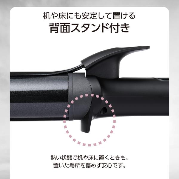 テスコム カール ヘアアイロン コテ 38mm ブラック TM364A-K
