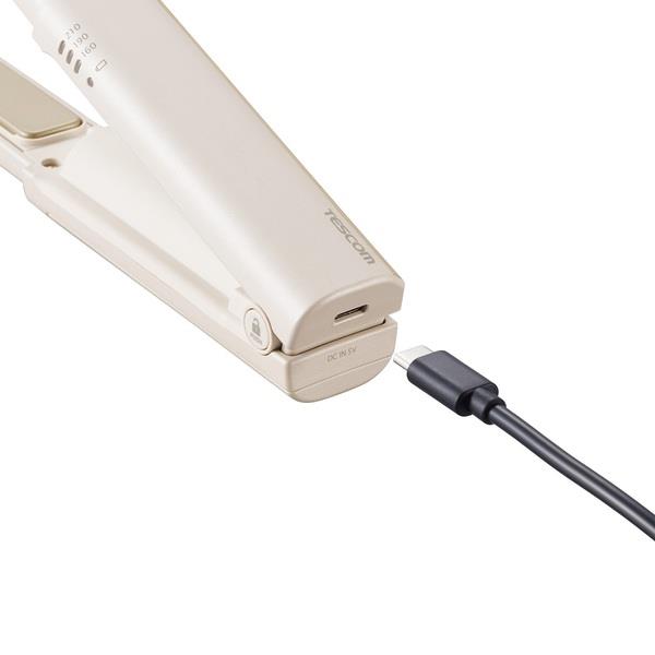 テスコム コードレスモバイルヘアーアイロン【充電式/3段階温度調節