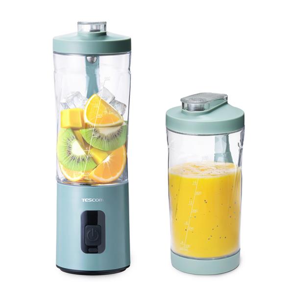 テスコム 回転器具 ジュースミキサー コードレス 600ml グリーン