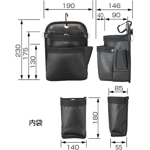 072903 ブラック モーターサイクル サイドボックス 2個セット 18L