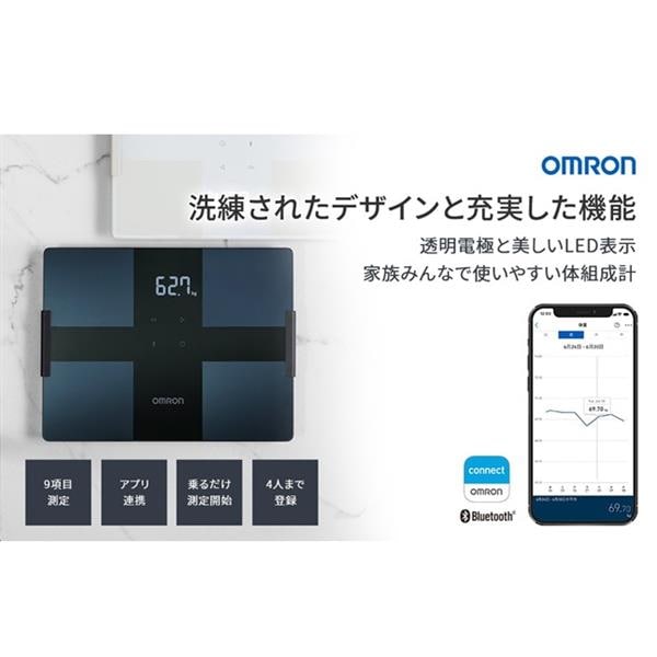 OMRON 体重体組成計 カラダスキャン オムロンコネクト対応 ホワイト