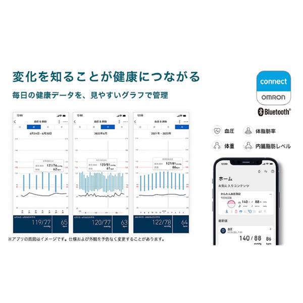 OMRON HCR-7712T2 上腕式血圧計【オムロンコネクト対応/バック OMRON HCR-7712T2 上腕式血圧計【オムロンコネクト対応/バック
