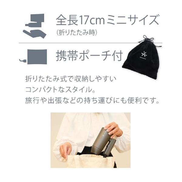 VENUSiS VDM-1100 マイナスイオンミニドライヤー グレー