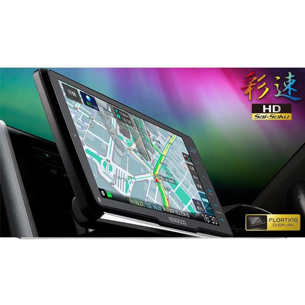 KENWOOD MDV-M908HDF カーナビ 9型 彩速ナビ ハイレゾ対応/地上デジタルTVチューナー/  Bluetooth内蔵/DVD/USB/SD/フローティングモデル | ノジマオンライン