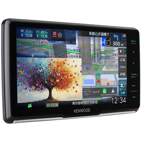 KENWOOD 9V型AVナビ/ワイヤレススマホ連携/フローティング MDV-M912F