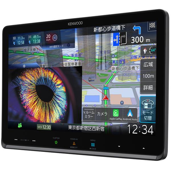 KENWOOD 10V型AVナビ /ワイヤレススマホ連携/フローティング MDV-MX12F