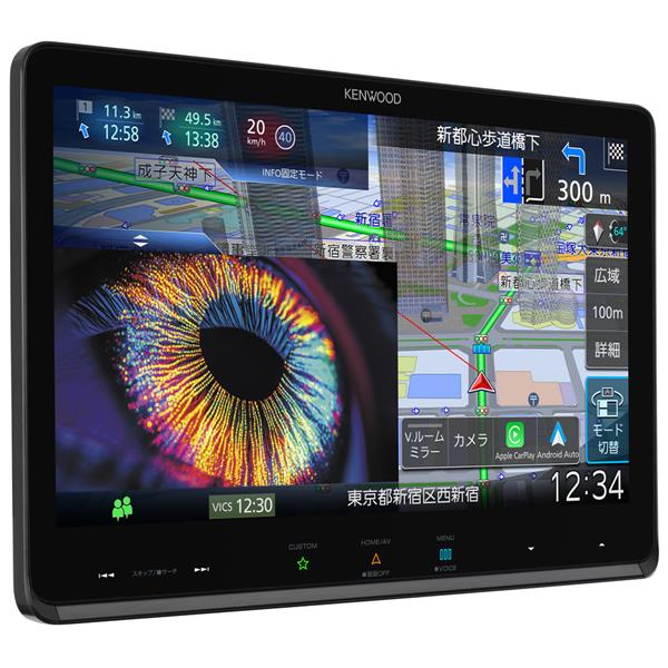KENWOOD 10V型AVナビ /ワイヤレススマホ連携/フローティング MDV-MX12F