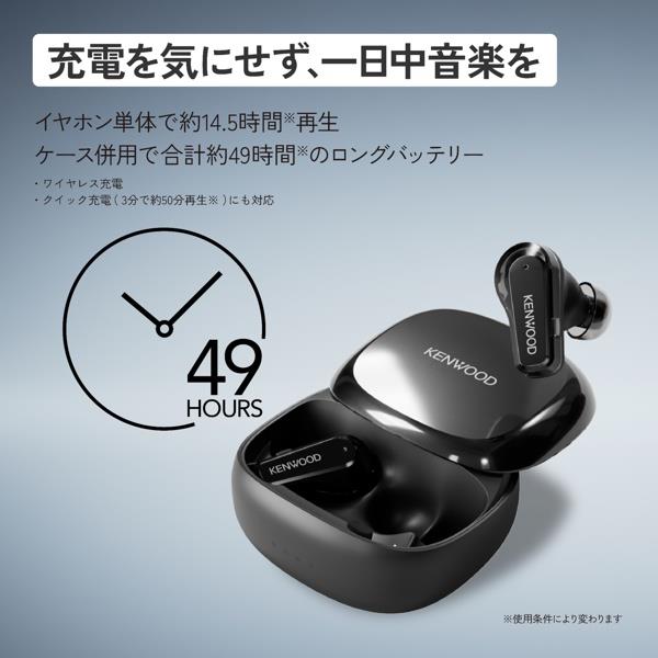 KENWOOD ワイヤレスイヤホン GLASS Core [ノイズキャンセリング/業界初